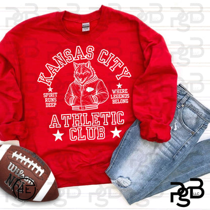 KC Football Athletic Club Wht- DTF Transfer