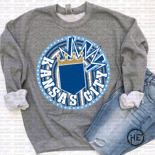 Kansas City Baseball Emblem - DTF Transfer