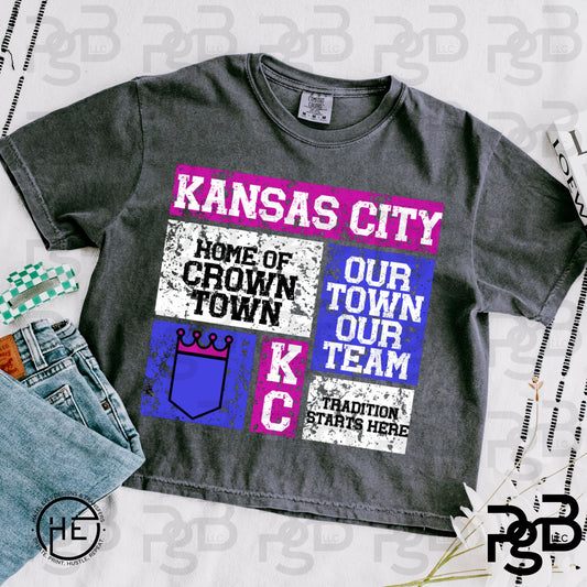 KC City Connect Baseball Collage - DTF Transfer