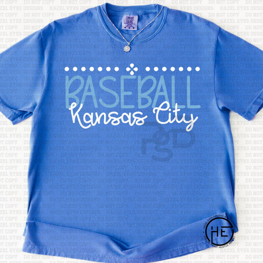 KC Baseball Simple Dots - DTF Transfer