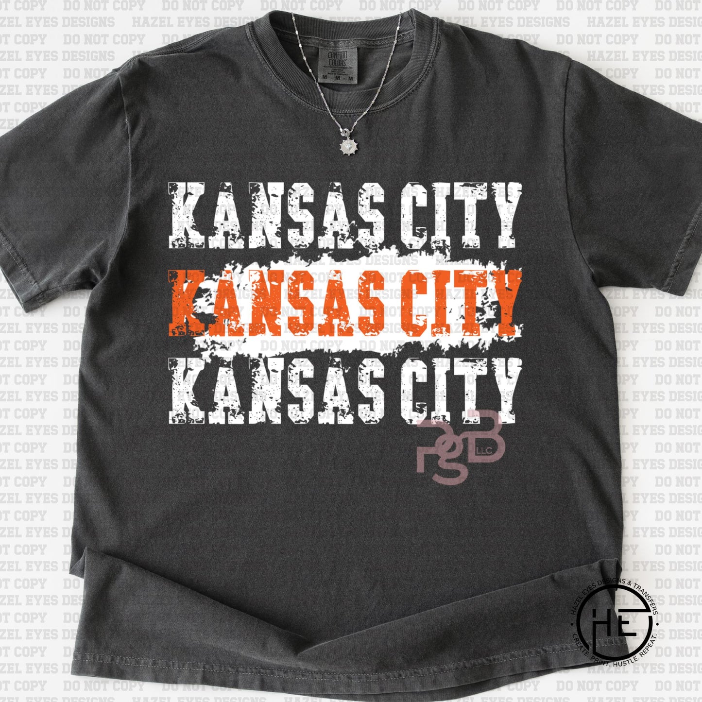 Kansas City Distressed Hockey - DTF Transfer