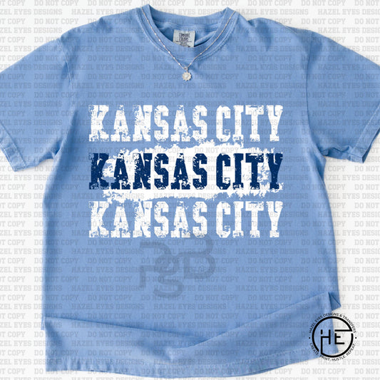Kansas City Distressed Men's Soccer - DTF Transfer
