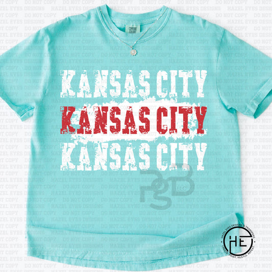 Kansas City Distressed Women's Soccer - DTF Transfer