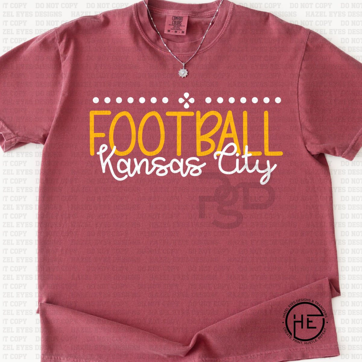 KC Football Simple Dots - DTF Transfer