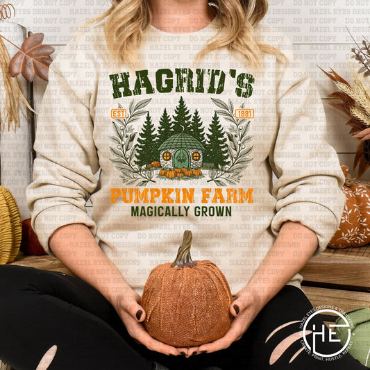 Hagrid's Magically Grown Pumpkin Patch - DTF Transfer
