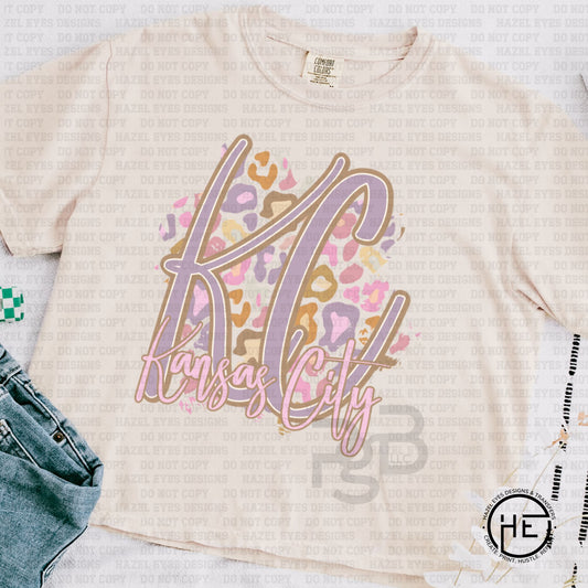 Pastel Leopard KC - DTF Transfer