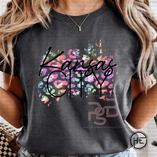 Neon Leopard KC - DTF Transfer