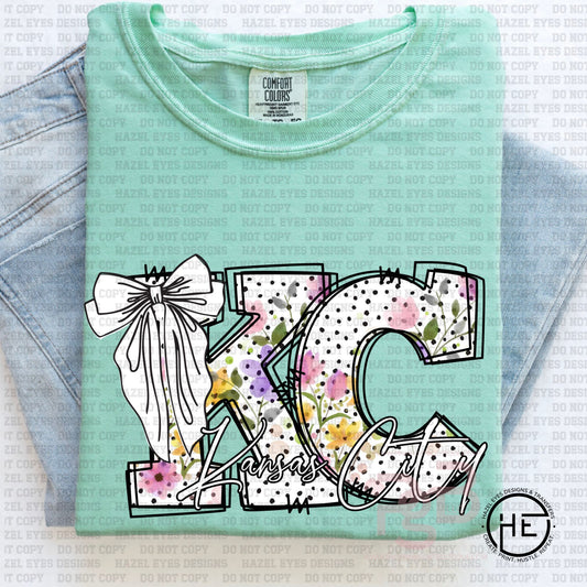 Polka Dot Floral KC - DTF Transfer