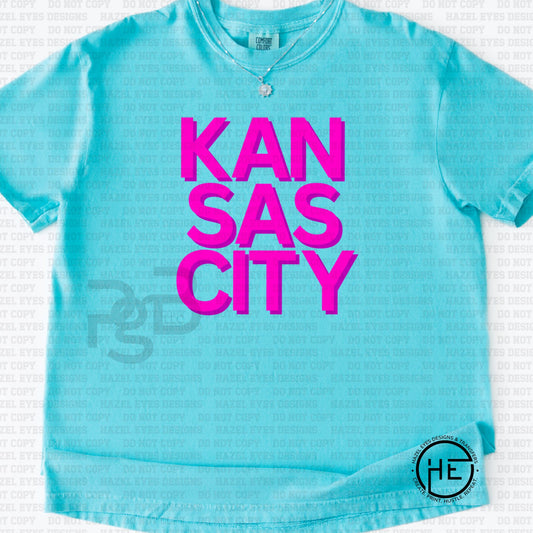 Kansas City Hot Pink - DTF Transfer