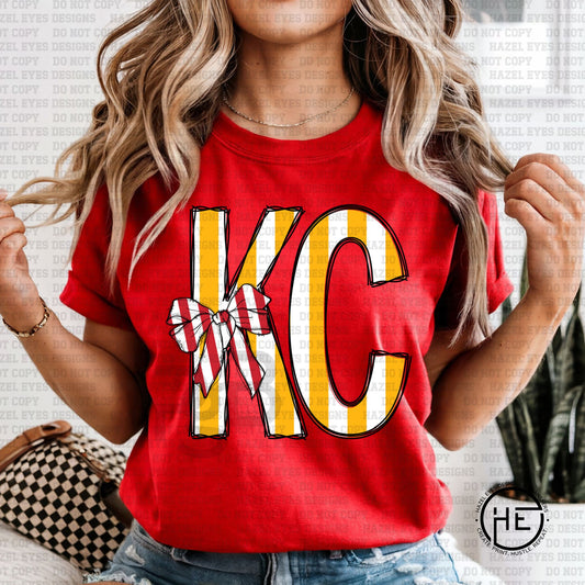 KC Stripes Football - DTF Transfer
