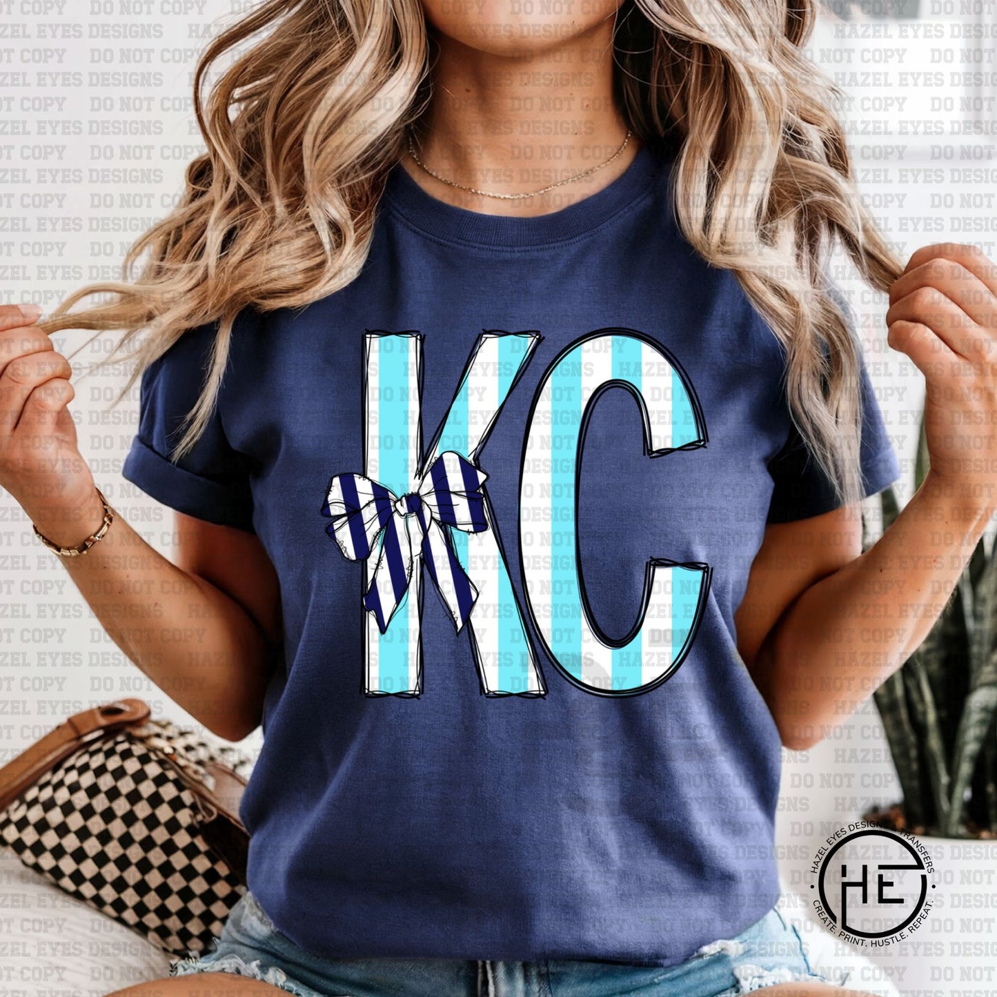 KC Stripes Softball - DTF Transfer