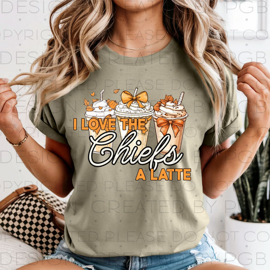 Love the Chiefs A Latte  - DTF Transfer