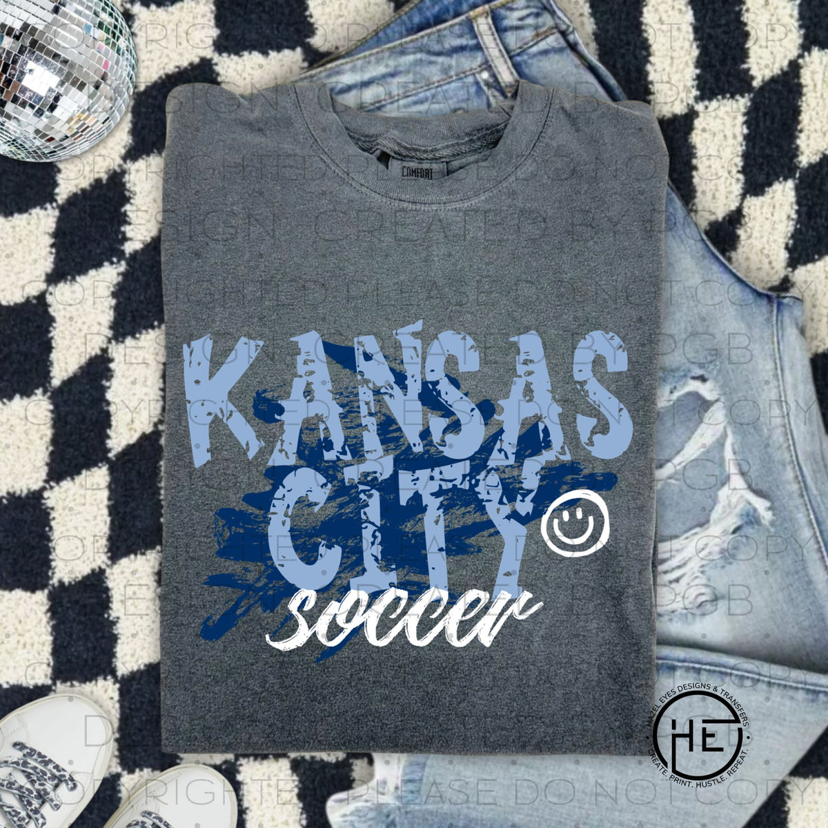Paint Splatter Kansas City Men's Soccer - DTF Transfer