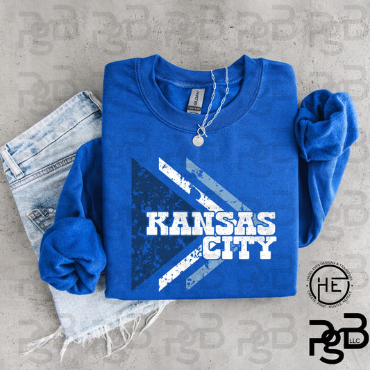 Retro Triangle KC Baseball - DTF Transfer