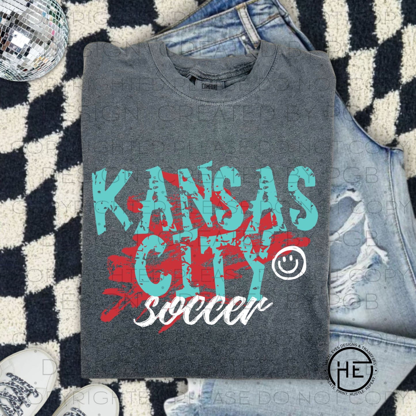 Paint Splatter Kansas City Women's Soccer - DTF Transfer