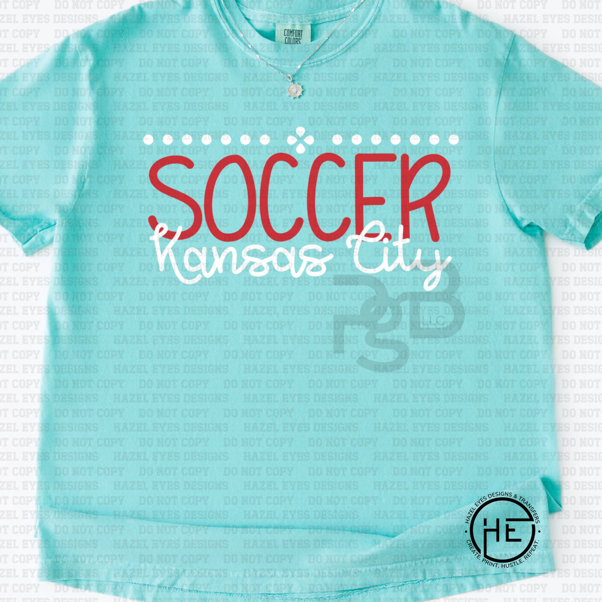 Women's Soccer Kansas City Simple Dots - DTF Transfer