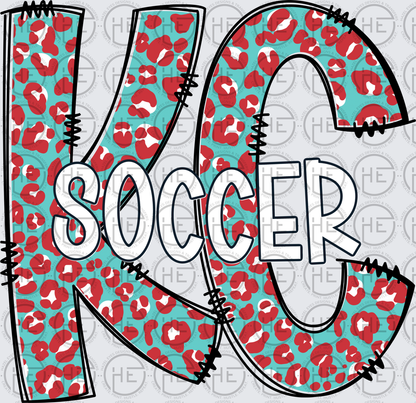 Leopard KC Current Soccer - DTF Transfer
