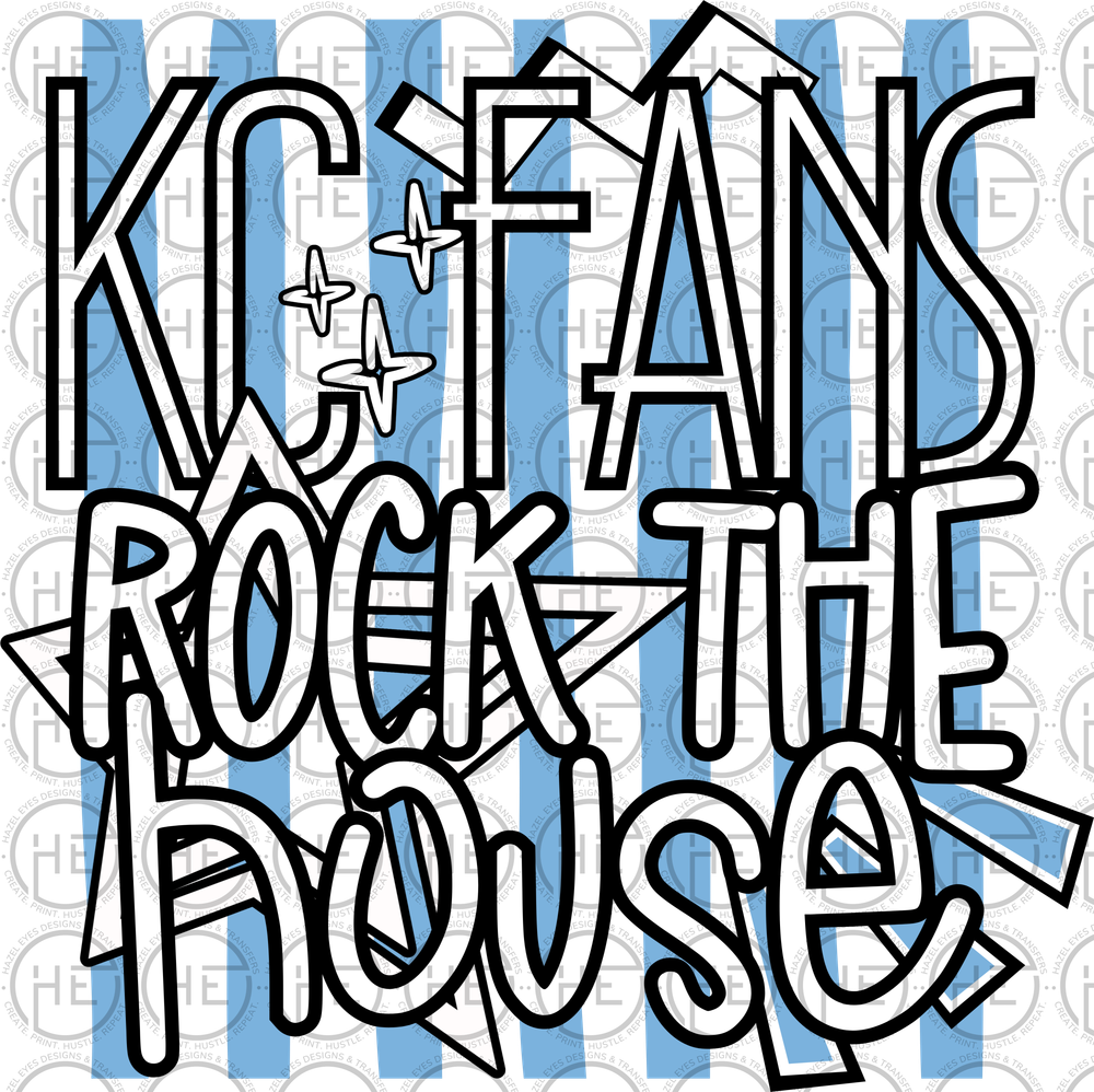 KC Fans Rock the House - DTF Transfer
