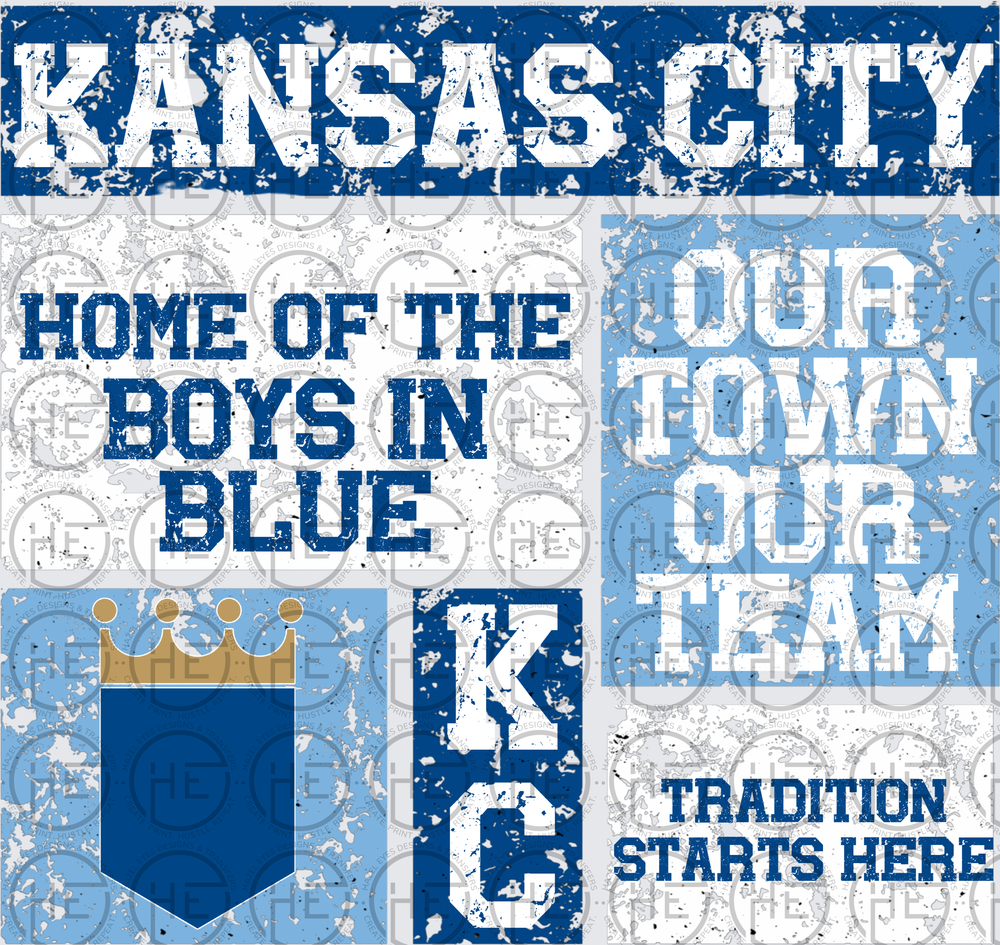 KC Baseball Collage - DTF Transfer