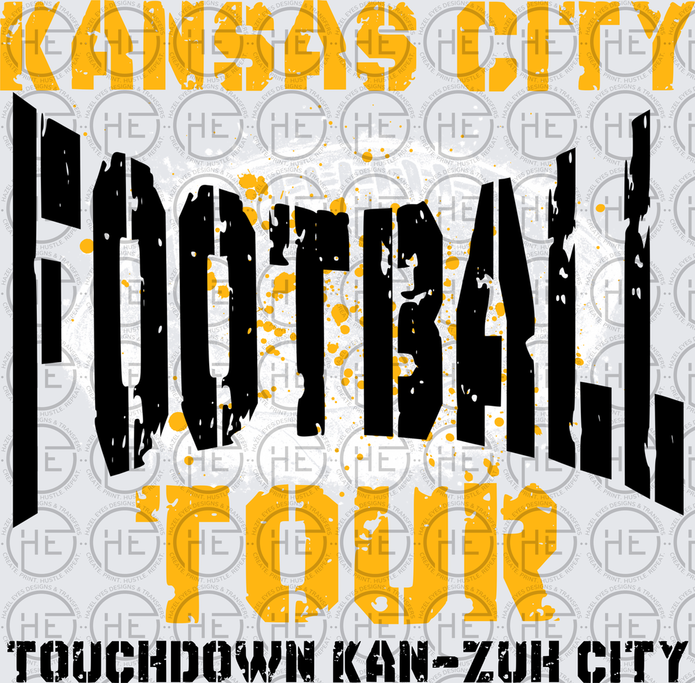 2026 KC Football Tour Black front - DTF Transfer