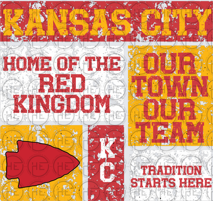 KC Football Collage - DTF Transfer
