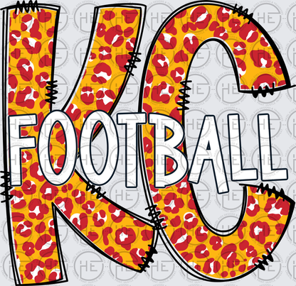 Leopard KC Football - DTF Transfer