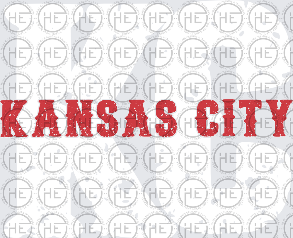 Grunge KC Women's Soccer - DTF Transfer