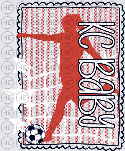 KC Women's Soccer Silhouette - DTF Transfer