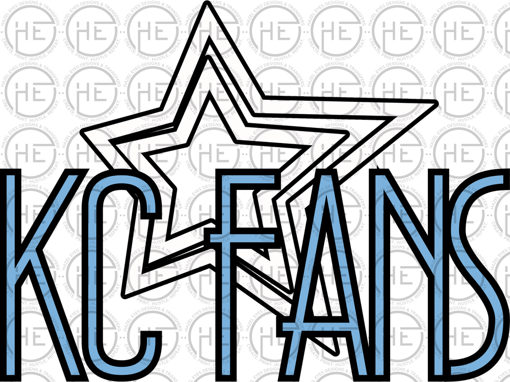 KC Fans are Stars - DTF Transfer – Hazel Eyes Designs