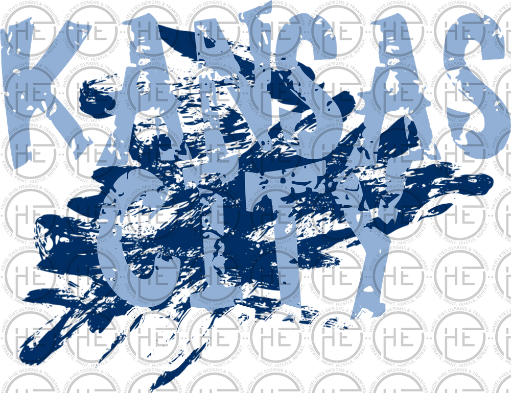 Paint Splatter Kansas City Men's Soccer - DTF Transfer