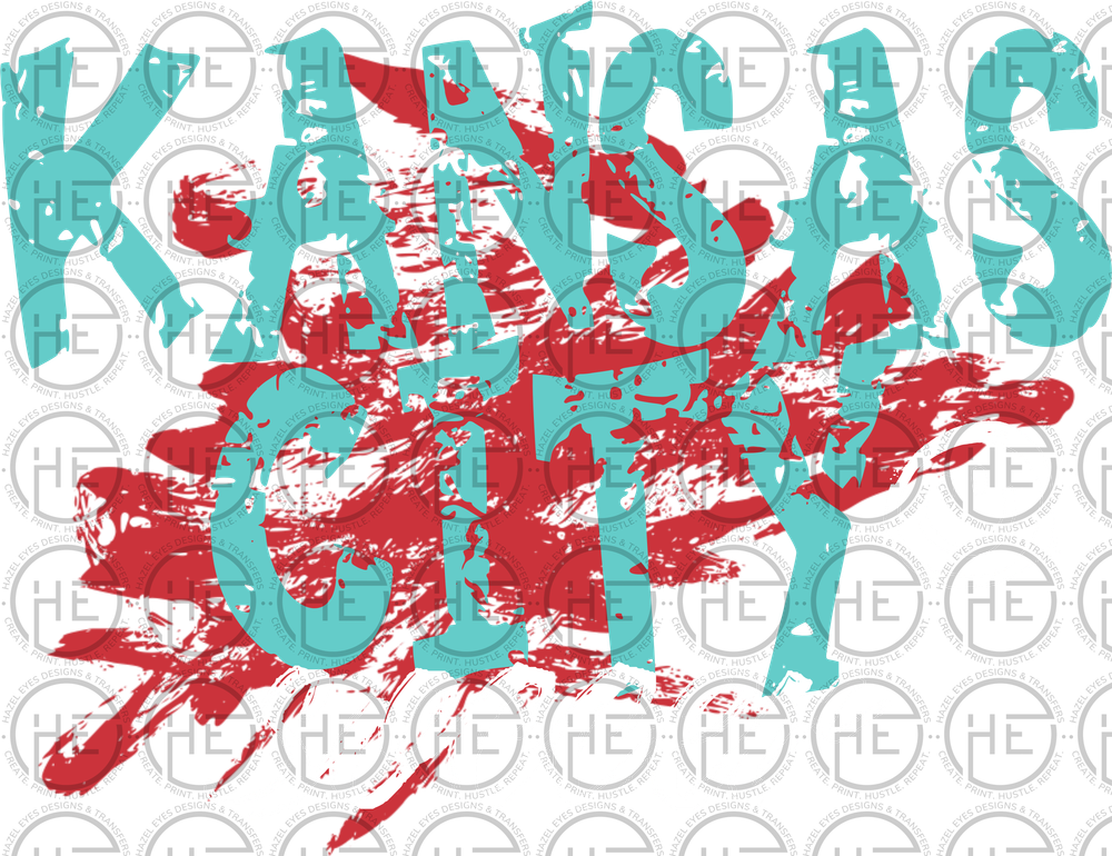 Paint Splatter Kansas City Women's Soccer - DTF Transfer