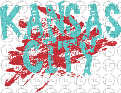 Paint Splatter Kansas City Women's Soccer - DTF Transfer