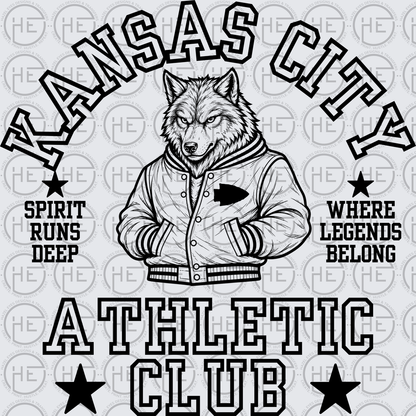 KC Football Athletic Club Blk- DTF Transfer