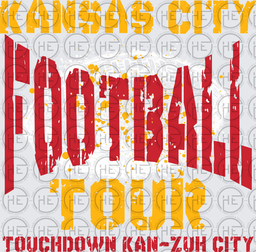 2026 KC Football Tour Red front - DTF Transfer