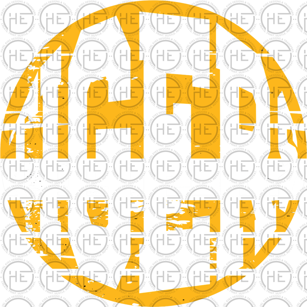 Tigers Distressed Circle