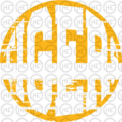 Tigers Distressed Circle