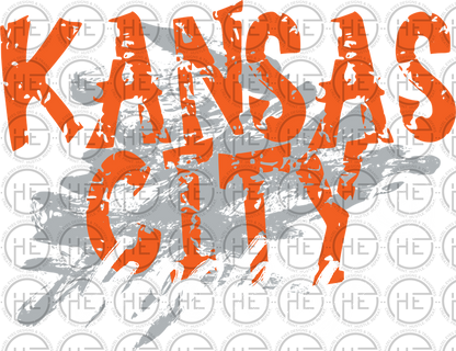 Paint Splatter Kansas City Hockey - DTF Transfer